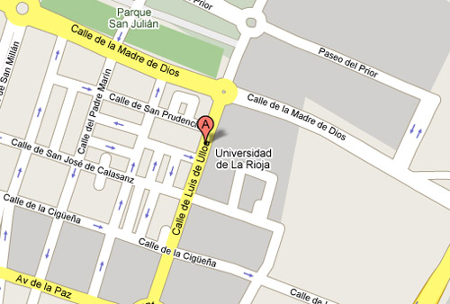 Plano de localizacion en Logrono